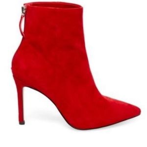 Steve Madden - Red Suade Heel Booties